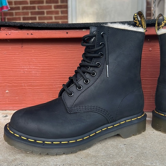 Dr. Martens 1460 Serena Faux Fur-Lined Boots - Picture 6 of 15